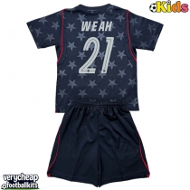 United States Timothy Weah #21 Replica Away Minikit World Cup 2026 Short Sleeve (+ pants)